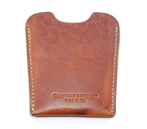 Chicago Comb No. 7 Carbon Fiber + Horween English Tan Leather Sheath, Made In Usa, Detangling, Pick & Lift Comb, Men & Women, Long, Curly & Thick Hair, Big Beards & Afros, Anti-Static, 6" (15 Cm) Long #TOP3