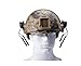 1Pair Headset Helmet Adapter, Arc Rail Adaptor Suspension Headphones Bracket Hunting Earmuffs Support Left & Right Side Attachments Only for Comtac2 Series Headphones (Black) Walker Razor Helmet T