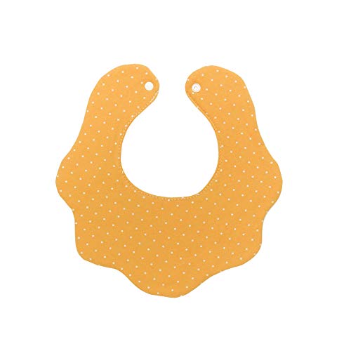 Baby Girl Boy Unisex Fabric Drooling Feeding Bibs Spring Summer (5-Pack Polka Dot)