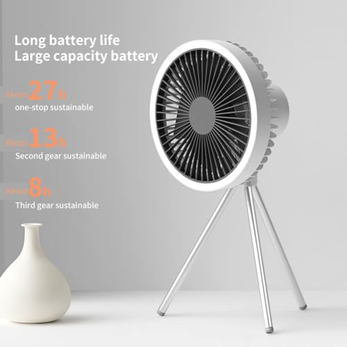 Ventilateur de plafond de camping sans fil à grande autonomie 10000mAh