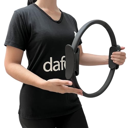 Anel de Pilates Tonificador Flexível 38cm Preto Liftness Dafoca Sports