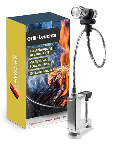 SCHWAIGER Grill-Leuchte I LED Grill Licht mit flexiblem...