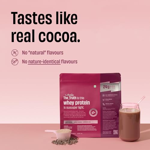 The Whole Truth Whey Protein Isolate+Concentrate, Light Cocoa, 1kg — Whey Protein Isolate - image 3