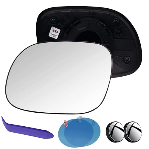 EAP Driver Side Mirror Glass Compatible With Kia Soul 2014-2019, Heated, 87611B2500 87611B2510