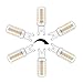 G9 LED Dimmable Blanc Chaud Wowatt Ampoule LED G9 5W 230V Équivalent à 40W Halogène Lumière 420LM Lumineux 2700K Lampe LED G9 360°Larges Angle de Faisceau 32*2835 SMD Lot de 6