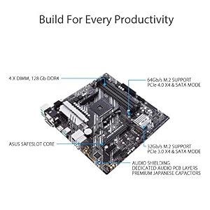 ASUS Prime B550M-A WiFi II AMD Micro ATX DDR4 Motherboard with PCIe 4.0, WiFi 6, ECC Memory, HDMI 2.1, RGB Header — photo 3 of 6