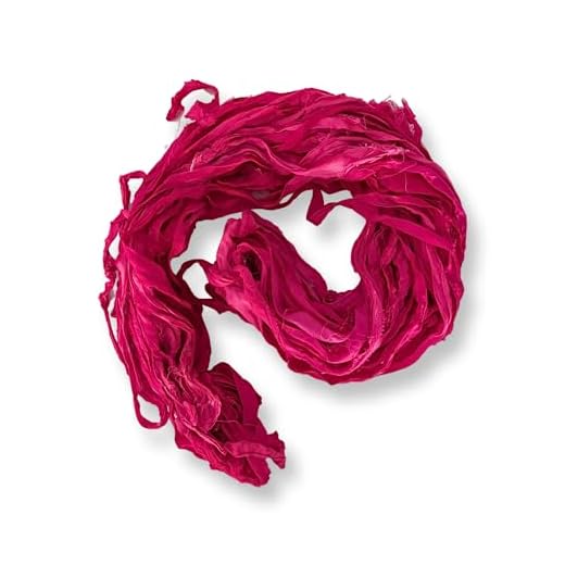 Revolution Fibers - 100% Recycled Saree (Sari) Silk Ribbon Yarn - Bulky Weight - 50 Yards per 100 Grams | Knitting & Crocheting | Jewelry Making, Gift Wrapping and Weaving (Very Berry Purples)