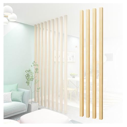 Rejilla De Columna De Piso A Techo, 4/5/6 Piezas, Listones, Postes De Pared, Mamparas Divisorias, Pasillo, Puerta De Entrada, Sala De Estar, Pilar De Refugio(Brown,6 Pieces 130cm/51.1in)