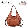 Montana-West-Handbags-for-Women-Washed-Leather-Hobo-Bags-Concealed-Carry-Purses-Stylish-Satchel-Handbag-with-Crossbody-Strap Montana West Washed Leather Shoulder Bag MWC-019SBR