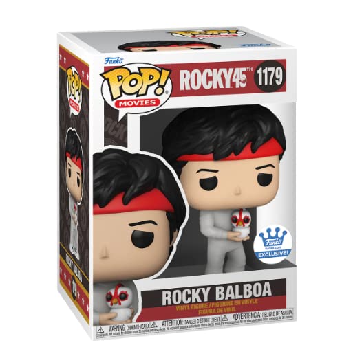 Figurine Rocky Balboa with Chicken Funko Pop 45th vinyle haute finition boîte vitrine