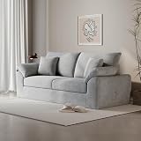 Homixis 90 Inch Boneless Loveseat Sofa