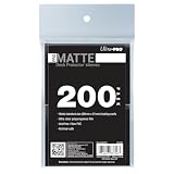 Ultra PRO - 200ct Black PRO-Matte Standard Card Sleeve Deck Protector, Protect & Store Collectible Cards, Sports Cards, MTG, D&D Cards, Sized to Fit Standard Size Cards, High Clarity Matte Finish