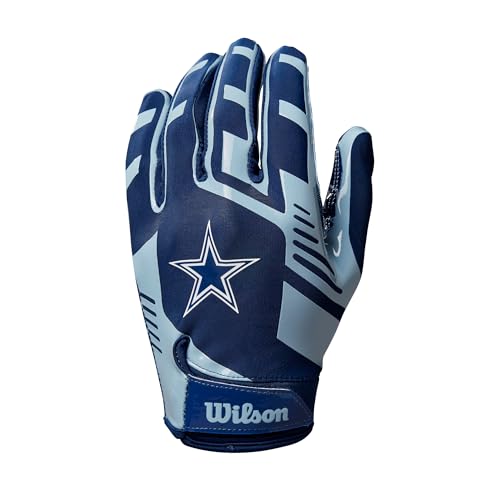 Image of Wilson NFL Stretch Fit Football Gloves - Youth and Adult Sizes