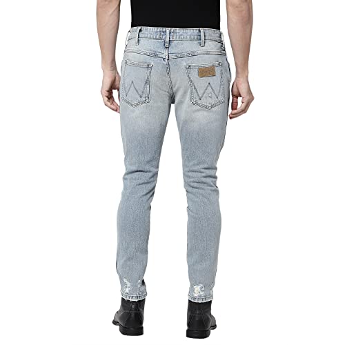 Image of Wrangler Men's Bostin Blue Jeans (Slim)