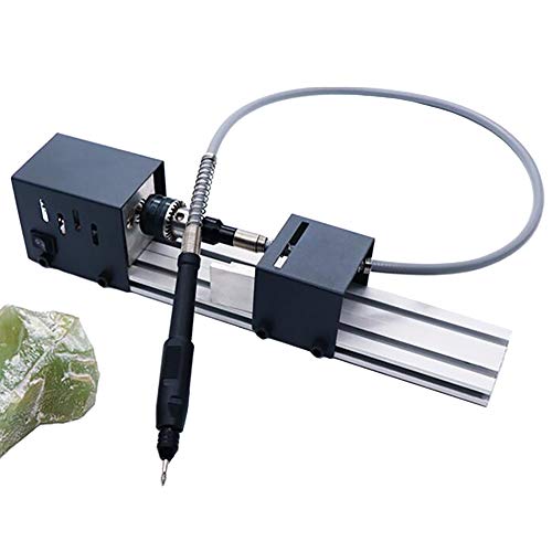 LeTkingok 100-240V Miniature Bead Lathe -DIY Mini Cutting Polishing Lathe Woodworking Bead Machine Polisher