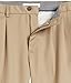 Amazon Essentials Men's Classic-Fit Expandable-Waist Pleated Dress Pant, Khaki Brown, 52W x 32L