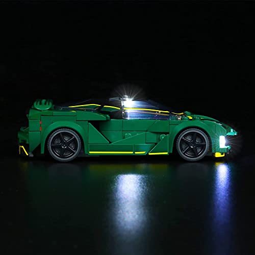 LED Beleuchtungsset für Lego Speed Champions 76907 Lotus Evija, DIY Beleuchtungsset (Nicht Enthalten Lego Modell) – Bild 6