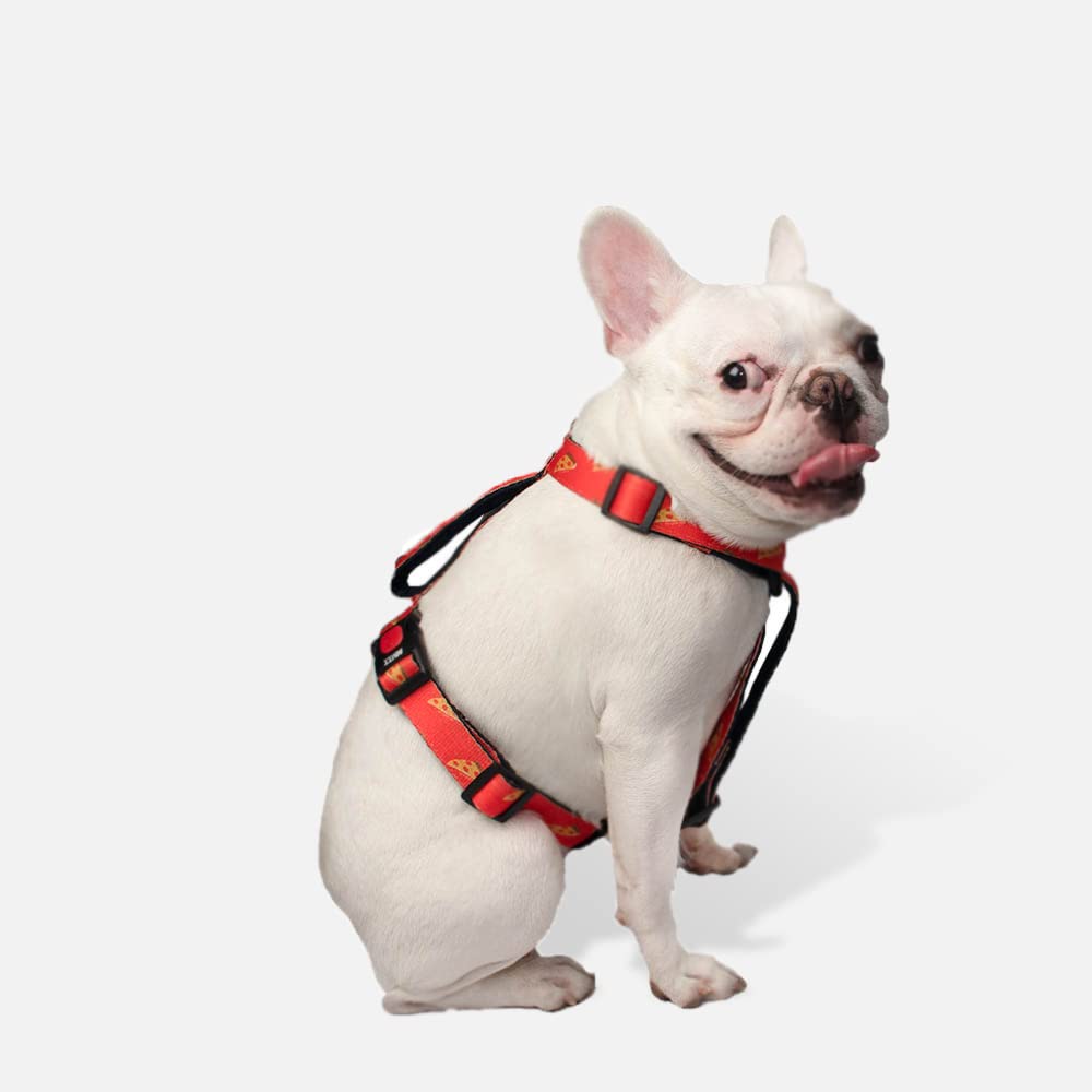 Mutt of Course Pupperoni H Harness Red (Small, Pupperoni - Red)