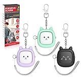 Safe Sound Personal Alarm,3 Pack130 dB Loud Siren Song Emergency Self-Defense Security Alarm Keychain with LED Light, Personal Sound Safety Siren for Women, Men, Children, Elderly-3 Color