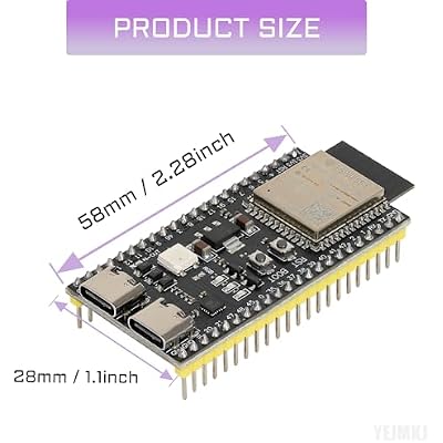 3pcs ESP32-S3-DevKitC-1-N16R8 ESP32 S3 Development Board WiFi + Bluetooth MCU Module, Dual Type-C ESP32-S3-WROOM-1 Cores Microcontroller Processor Integrates Complete Wi-Fi and BLE Functions