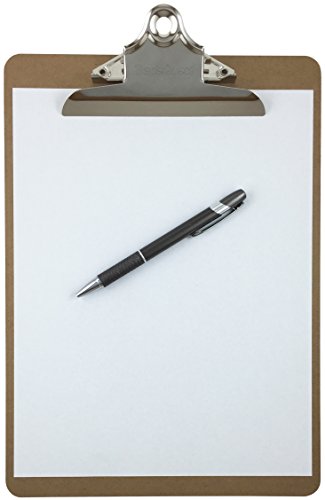 Letter Size Clipboard Standard Clip 9'' X 12.5'' Hardboard (Pack Of 6) #TOP2