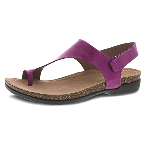 Image of Dansko Reece Sandal for Women - Memory Foam and Cork Footbed for Comfort and Arch Support - Lightweight Rubber Outsole for Long-Lasting Wear with Hook & Loop Strap