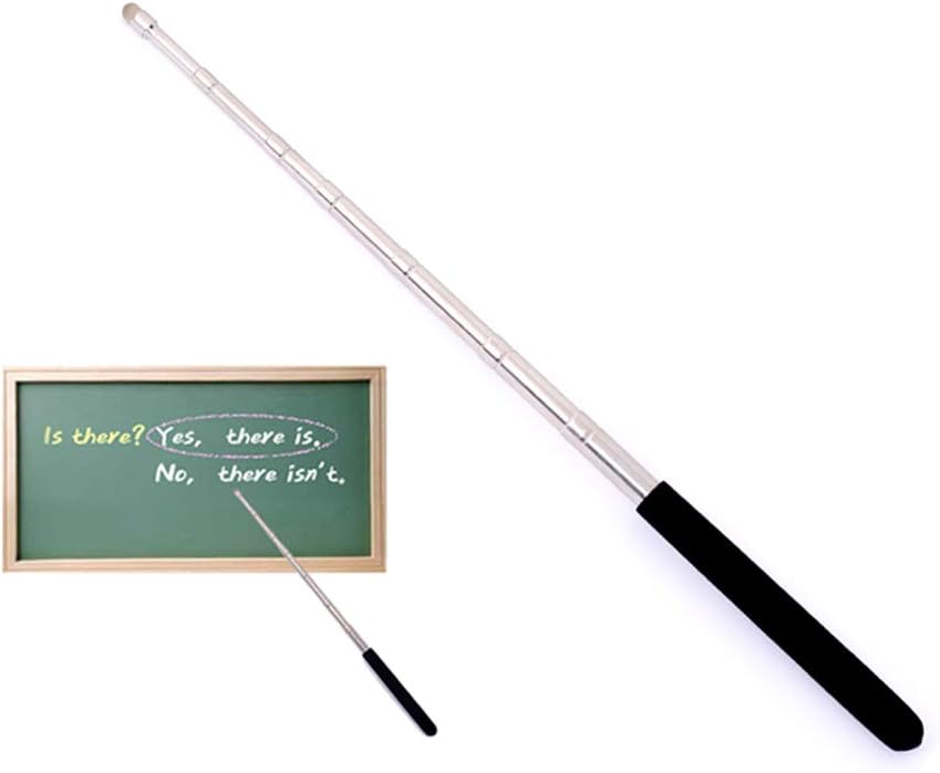 Telescopic Teacher Pointer Telescopic Handheld Demonstrator Extended Teacher whiteboard Pointer, capacitive Screen Handwriting Function Suitable for Teacher Coach Presenter Extended to 39" (Orange)