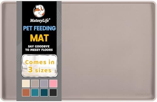 MateeyLife Napfunterlage Hund Groß, Napfunterlage Katzen Hundenapf | Kleine Hunde, Silikon Unterlage Hundenapf Grosse Hunde, rutschfeste Unterlage Katzennapf, Katzen Futternapf Mat