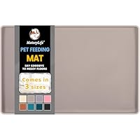 Mateeylife Alfombra Comedero Perro/Gato, Tapete Silicona Cuenco