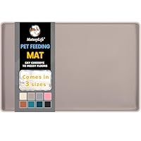 MateeyLife Napfunterlage Katzen, Napfunterlage Hund Groß, Hundenapf Kleine Hunde, Silikon Unterlage Hundenapf Grosse Hunde, rutschfeste Unterlage Katzennapf, Katzen Futternapf Matte, 55 x 35 cm
