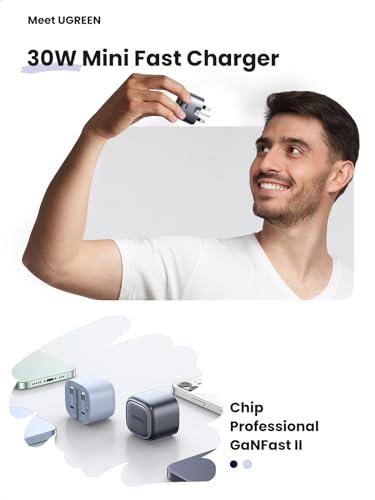 UGREEN USB C Charger Nexode 30W USB C Plug PD 3.0 Fast Charging Foldable GaN Charger Compatible with iPhone 17/16/15/14/13/12 Series - Image 2