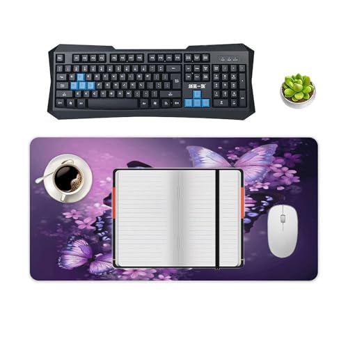 Pad para mouse grande con diseño mariposa y base antideslizante miniatura 4