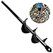 Broca en Espiral para Jardín, BETOY Broca de Repuesto para Ahoyadora, Taladro de Mano Excavadora Cultivador de Suelo, Jardín Barrena Broca de tierra para Plantar Bulbos De Cama Plántulas (4 * 22cm)