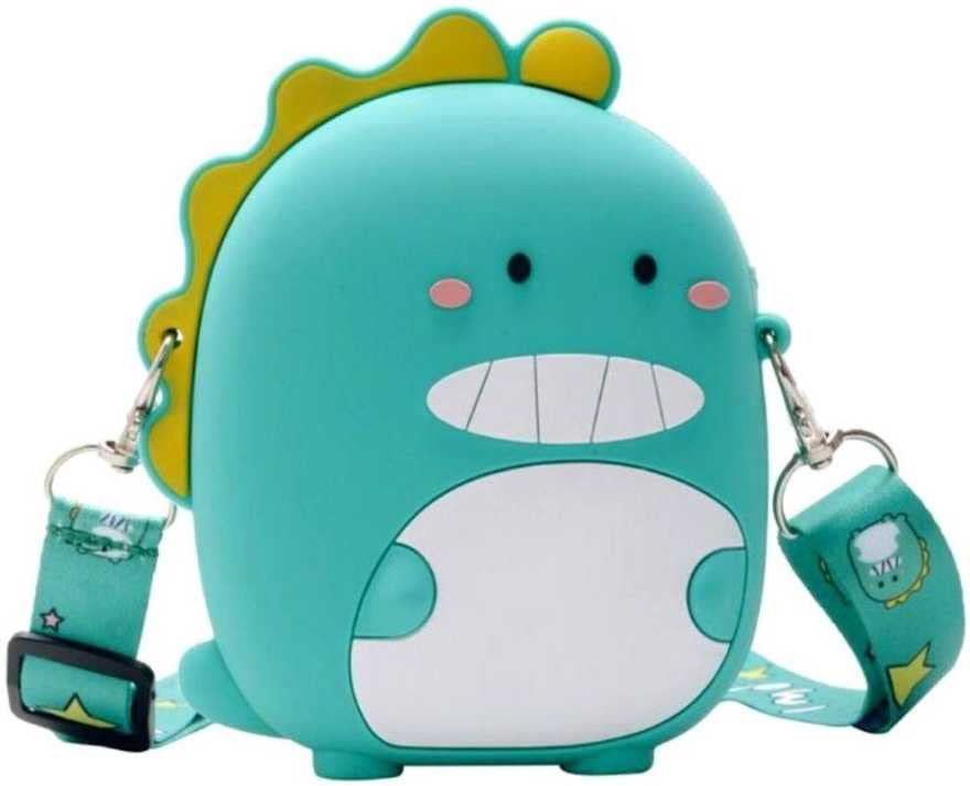 Eitheo Girls Mini Cute Baby Dinosaur Silicon sling Bag Crossbody Kids Girl's Shoulder Messenger Side Small Bag for casual party messenger bag for women Coin wallet purse party zipper pocket Travel Bag