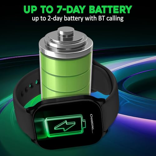 Image of PunnkFunnk NovoLux HD Display Smartwatch for Men & Women Answer /Make Calls, Heart Rate Monitor, 113+ Sports Modes, Step Counter, IP68 Waterproof, Compatible with Android & iOS(Black)