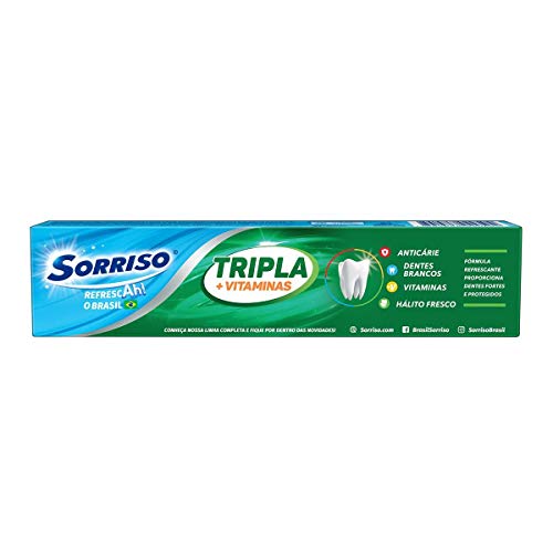 Creme Dental Sorriso Tripla 1 2 3 Vitaminas 70g