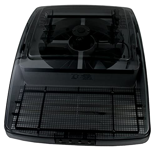 pro-Styling MAXXFAN Deluxe schwarz getönte Klarglas Dachluke Dachfenster Dachhaube 40x40 cm mit Ventilator