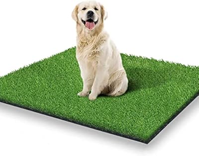 STARROAD-TIM 80 * 100 CM Artificial Grass Rug Turf for Dogs Indoor Outdoor Fake Grass for Dogs Potty Training Area Patio Lawn Decoration