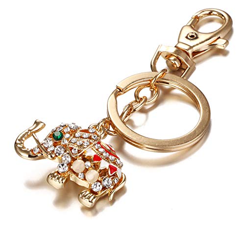Preisvergleich Produktbild GMTEXTILES Stilvolle niedliche Cat-Eye-Elefanten tragen Schlüsselbund Geldbörse und Schultasche Schnalle Verschiedene Urlaub Geburtstagsgeschenke
