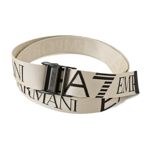[Emporio Armani] EA7 ベルト メンズ ガチャベルト 7X000089 AF14310 M0191 ロゴ ウェビングベルト [並行輸入品]