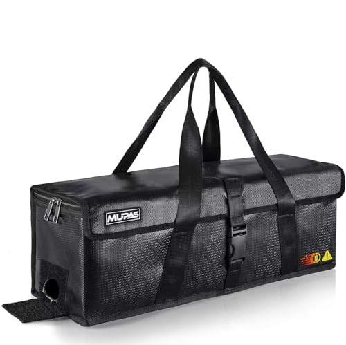 MUPAS E-Bike Akku Tasche L I Bis 1000 °C I Wasserdicht Feuerfest I Sicher...