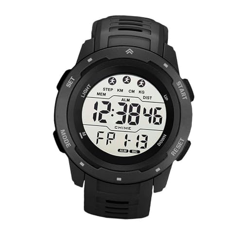 KIMISS Military Luminous Sports Watch Digital Sports Uhr Multifunktional wasserdichte Laufuhr Im Freien - Kleidung, Schuhe & Schmuck/Männer/Uhren/Handgelenksuhren (Black)