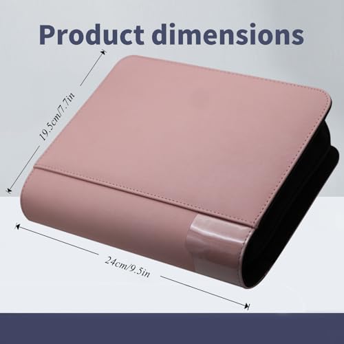 Image of greeting card book organizer,christmas card photo album,birthday card organizer binder,for greeting card box keepsake storage and display,holds 84 cards (pink)
