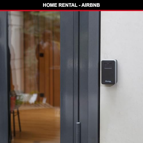 MASTER LOCK Schlüsselkasten für die Wandmontage, Öffnung durch Ziehen, mittelgroß, für den Außenbereich geeignet, mit Befestigungsmaterial… – Ansicht 3