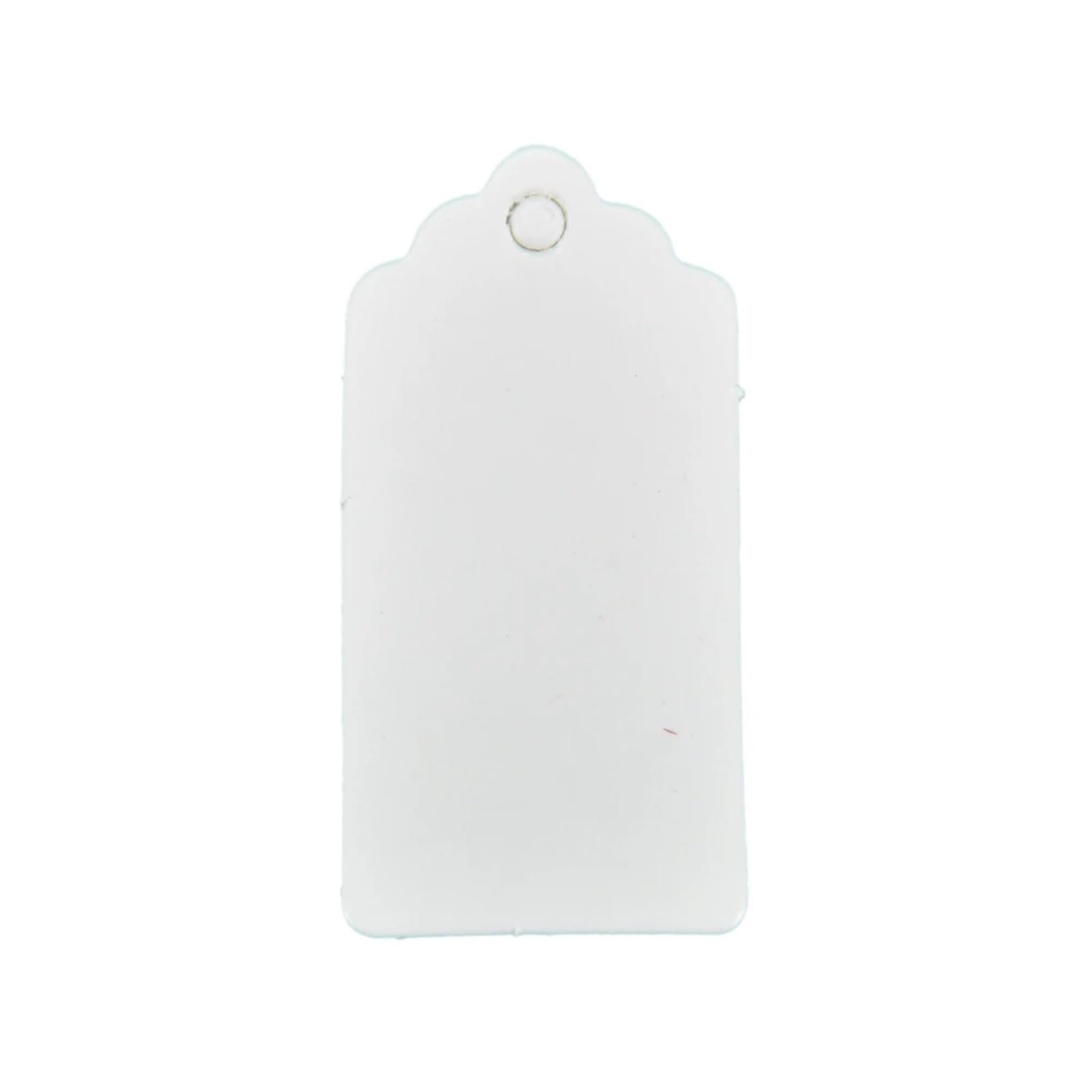 500PCS Gift Tag Hemp Not Included String Wedding Party Paper Price Label Hang for Wedding Favors(White)