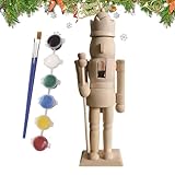 Generico Wooden Nutcracker Unpainted Wooden NutcrackeErS, Paint Your Own...