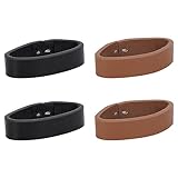 JASGOOD Belt Accessories Leather Loop Keeper, Straps Holder Retainer Band for 1.3'/33mm Wide Belts/Straps