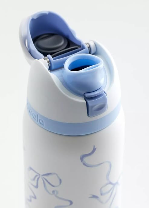 Owala Tide and True FreeSip 32oz Stainless Steel Water Bottle with Built-in Straw, Triple-Layer Insulation, Leakproof Design - Bow Owala Bowala