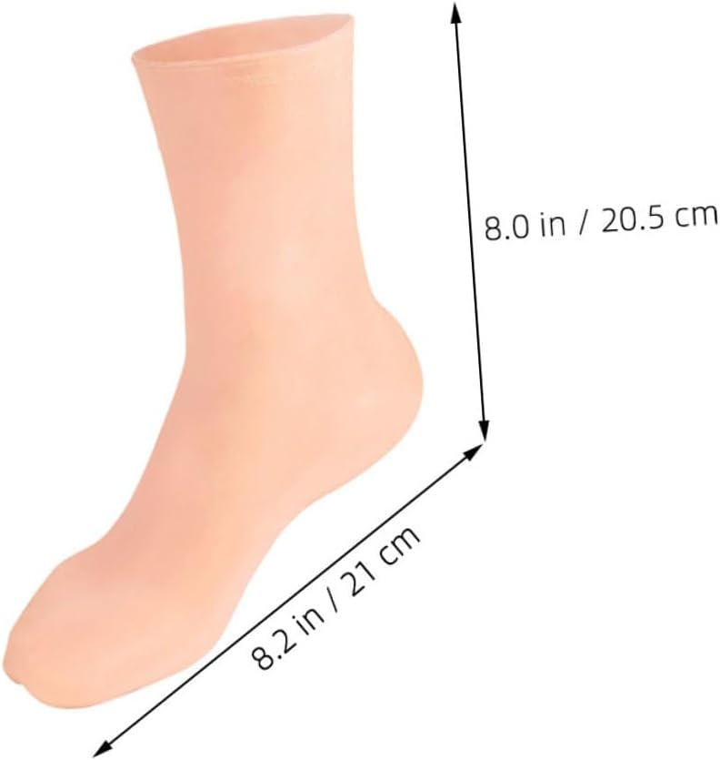 Moisturizing Foot Socks for Dry Cracked Feet with Honeycomb Cushioning Size L for Women