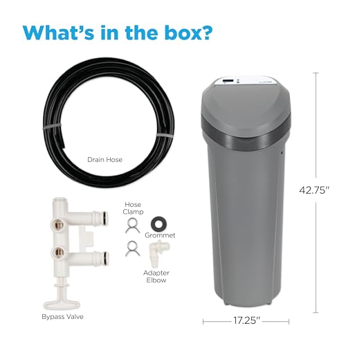 Image of EcoPure EPS110 Whole House Water Softener for Small Households - AutoSense AI Technology, High-Efficiency Salt Usage, Compact Space-Saving Design